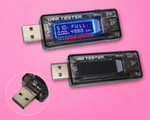 USB A to USB A Cable Tester cu Afișaj LCD – Tester Încărcare și Consum pentru Telefoane, Tablete și Service GSM