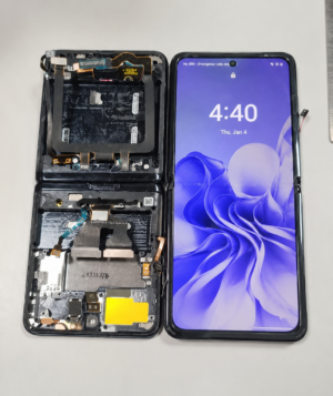 Ansamblu Ecran Original Samsung Galaxy Z Flip F700 cu Ramă – Din Dezmembrări, Small Dot