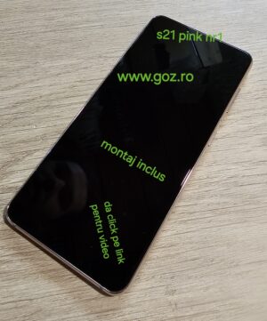 S21/G991F ECRAN/DISPLAY+FRAME PINK WITH DOT