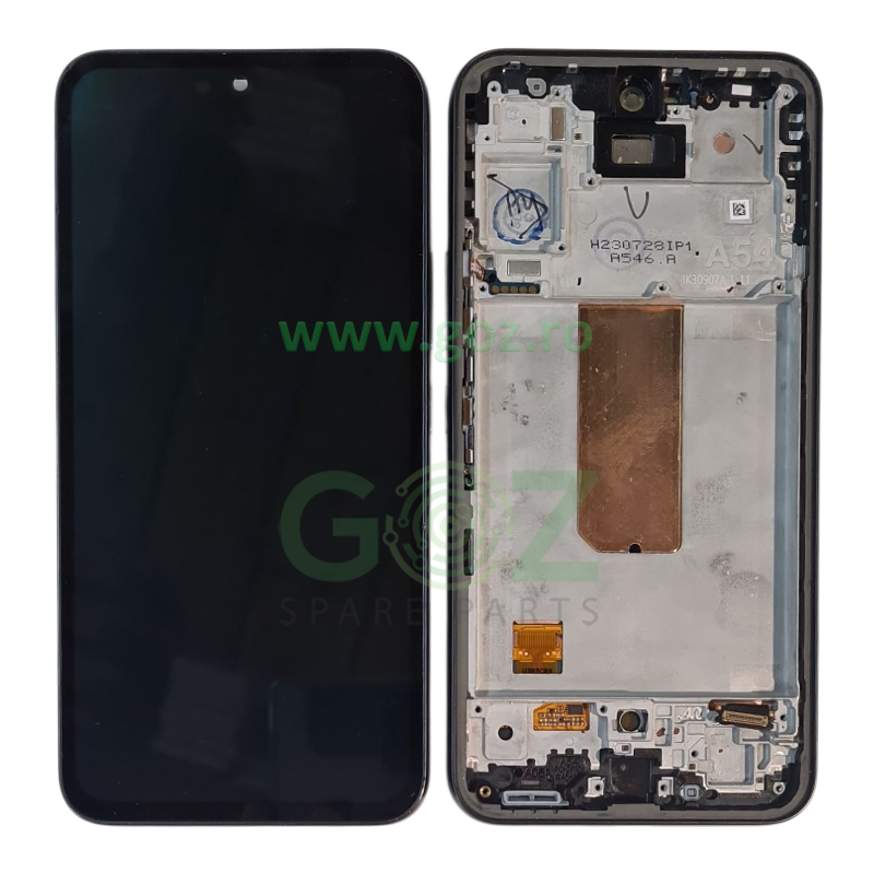Galaxy A54/A546 Ecran/Display Cu Rama Black Original Swap