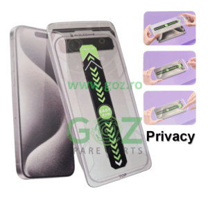Sticla Protectie Ecran Privacy Instalare Rapida Pentru iPhone