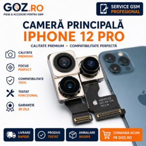 Cameră Principală iPhone 12 Pro Originală – Modul Cameră Spate 12MP