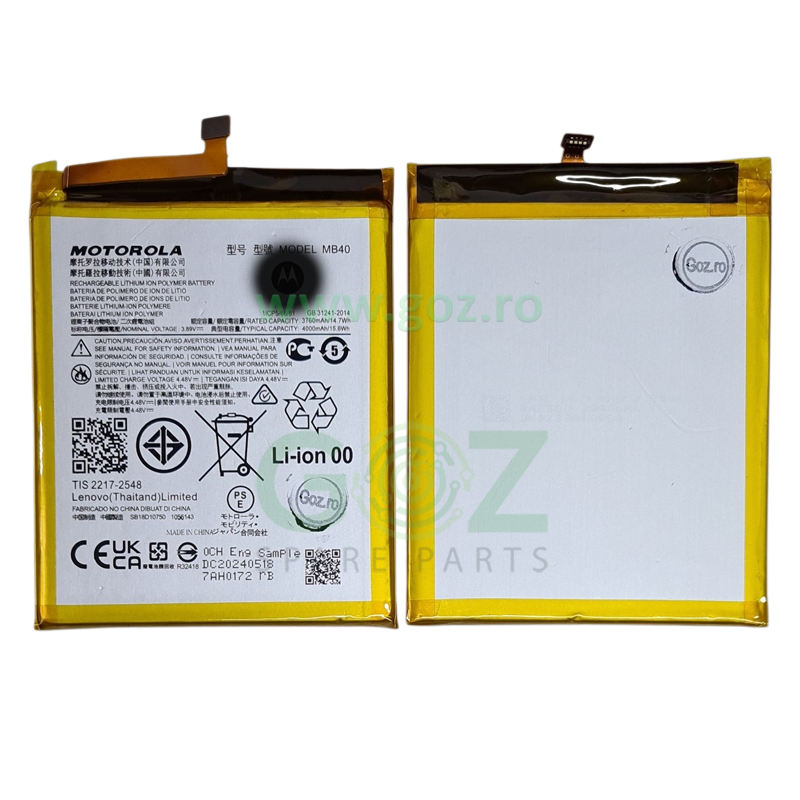 Motorola Edge 20/XT2143 Baterie/Acumulator MB40 Li-Ion 4000 mAh - Service Pack