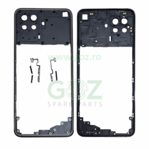 Reno5 Lite Frame/Rama Mijloc + Butoane Gri - Din dezmembrari