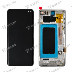 Galaxy S10 Plus/G975 Ecran/Display Cu Rama Silver – OLED
