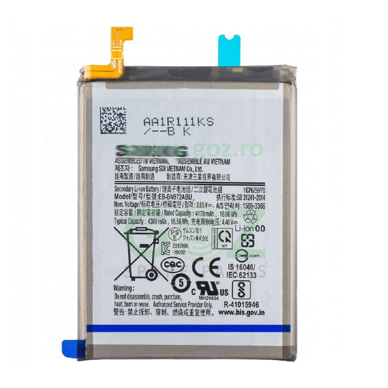 Galaxy Note 10 Plus/N975 Baterie/Acumulator EB-BN972ABU Li-Ion 4300 mAh – Service Pack