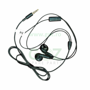 Căști Jack In-Ear cu Microfon Negre – Compatibile Smartphone si PC