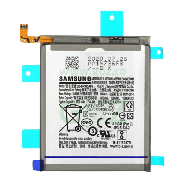 ★Battery新品 Galaxy Note20 Ultra 5G SIMフリー Galaxy Note 20 Ultra 5G / N986 / N985 Acumulator / Baterie Noua EB