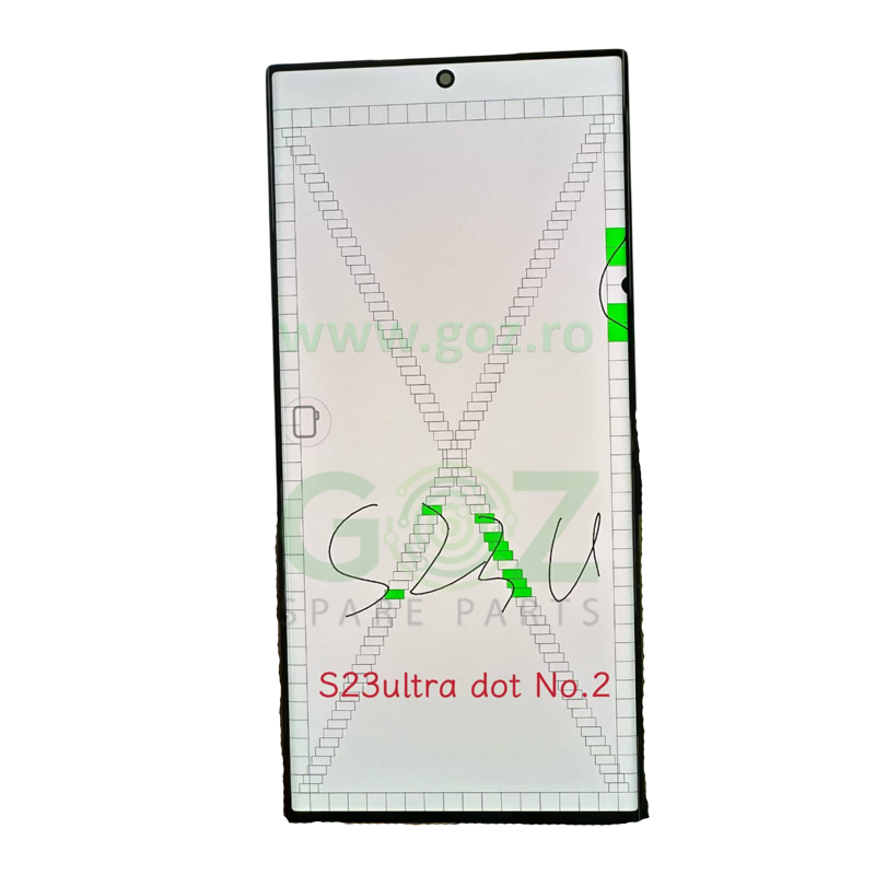 Galaxy S23 Ultra / S918 Ecran/Display Cu Rama Neagra (Dot 2)