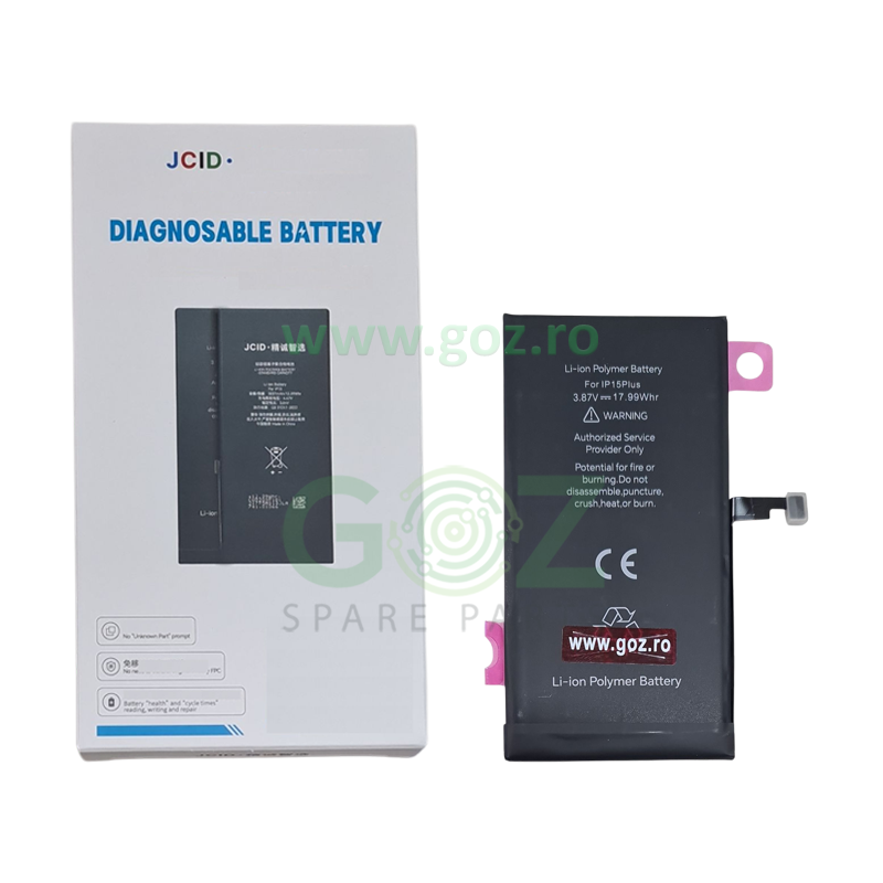 iPhone15 バッテリー87% iPhone 15 Plus Baterie / Acumulator JCID High Capacity 4650 mAh