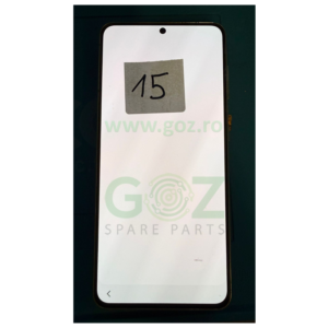 Galaxy S21 5G / G991 Ecran / Display Original cu Rama Silver - Din Dezmembrari (Stain 15)