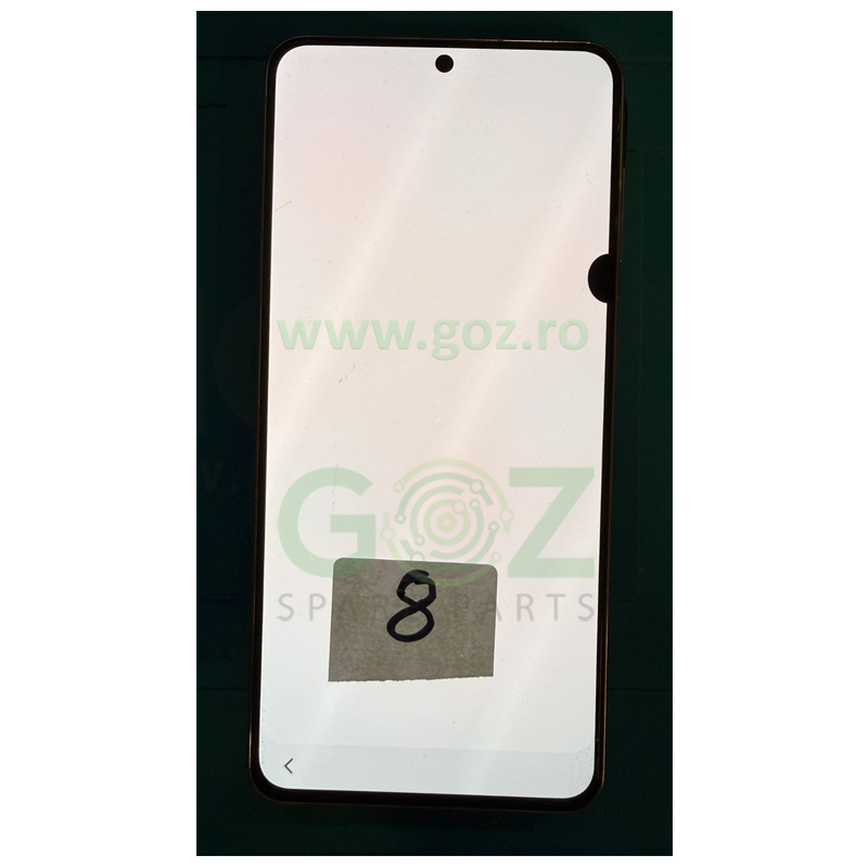 Galaxy S21 5G / G991 Ecran / Display Original cu Rama Gold - Din Dezmembrari (Stain 8)