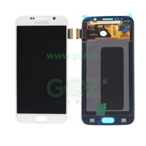 Galaxy S6 / G920 Ecran / Display Fara Rama Alb - Service Pack