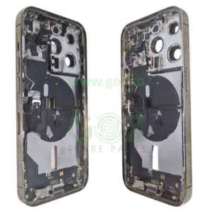 iPhone 14 Pro Middle Frame Gold Original fără Sticlă Spate Swap – Nr. 19 / Nota 9/10